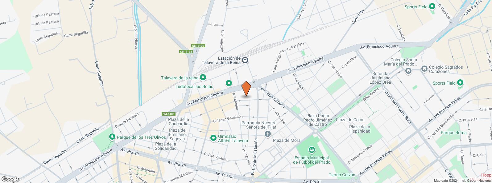 Location Map for Calle General Cuesta, 6, Talavera de la Reina, Toledo, 45600