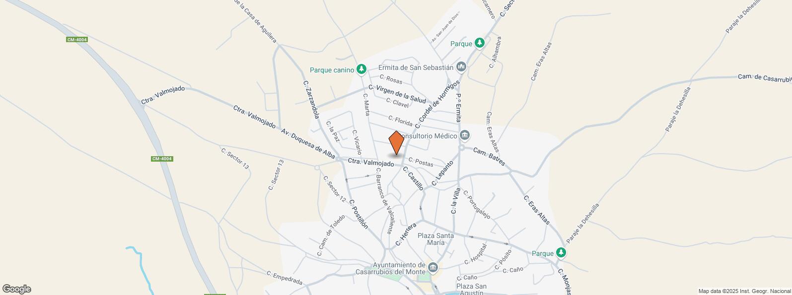 Location Map for Calle Cordel Hormigos, 1, Casarrubios del Monte, Toledo, 45950