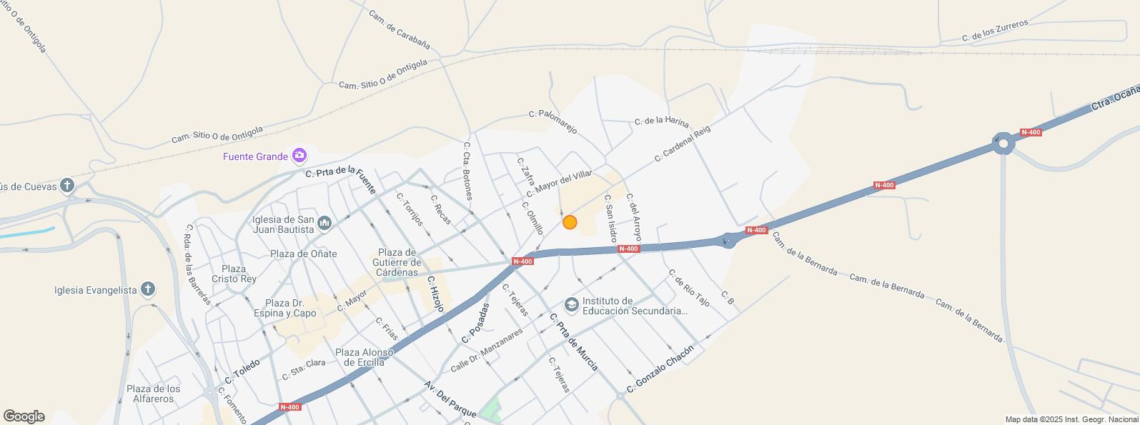 Location Map for Calle Mayor Villar, Ocaña, Toledo, 45300