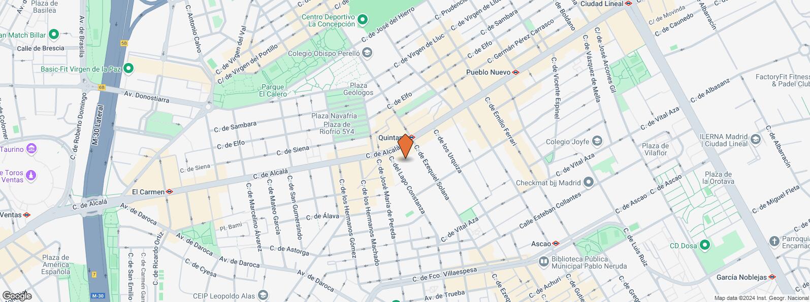 Location Map for Calle Lago Constanza, 7, Ciudad Lineal, Madrid, 28017