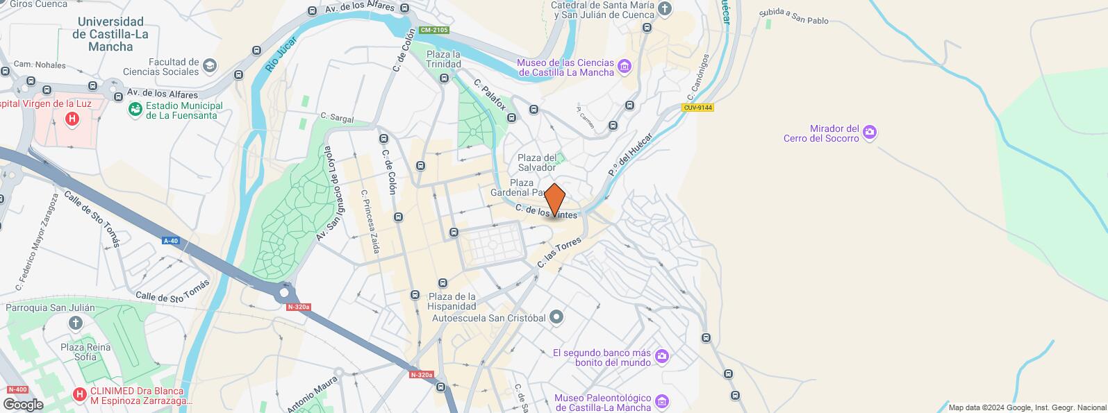 Location Map for Calle Maestro Pradas, 8, Cuenca, 16001