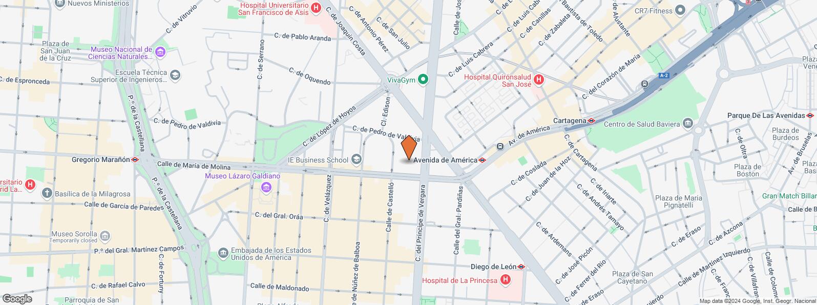 Mapa de Edificio MM39, Calle María de Molina, 39, Chamartín, Madrid, 28006