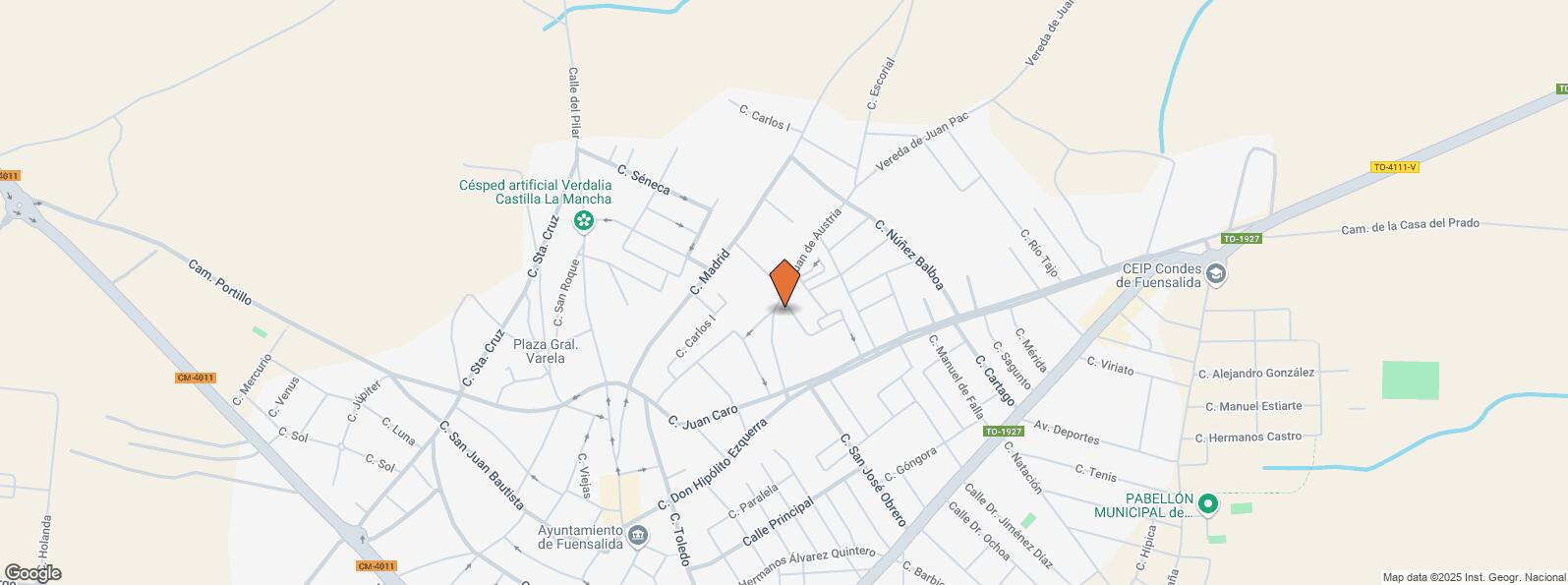 Location Map for Calle Emperatriz Isabel de Portugal, 1, Fuensalida, Toledo, 45510