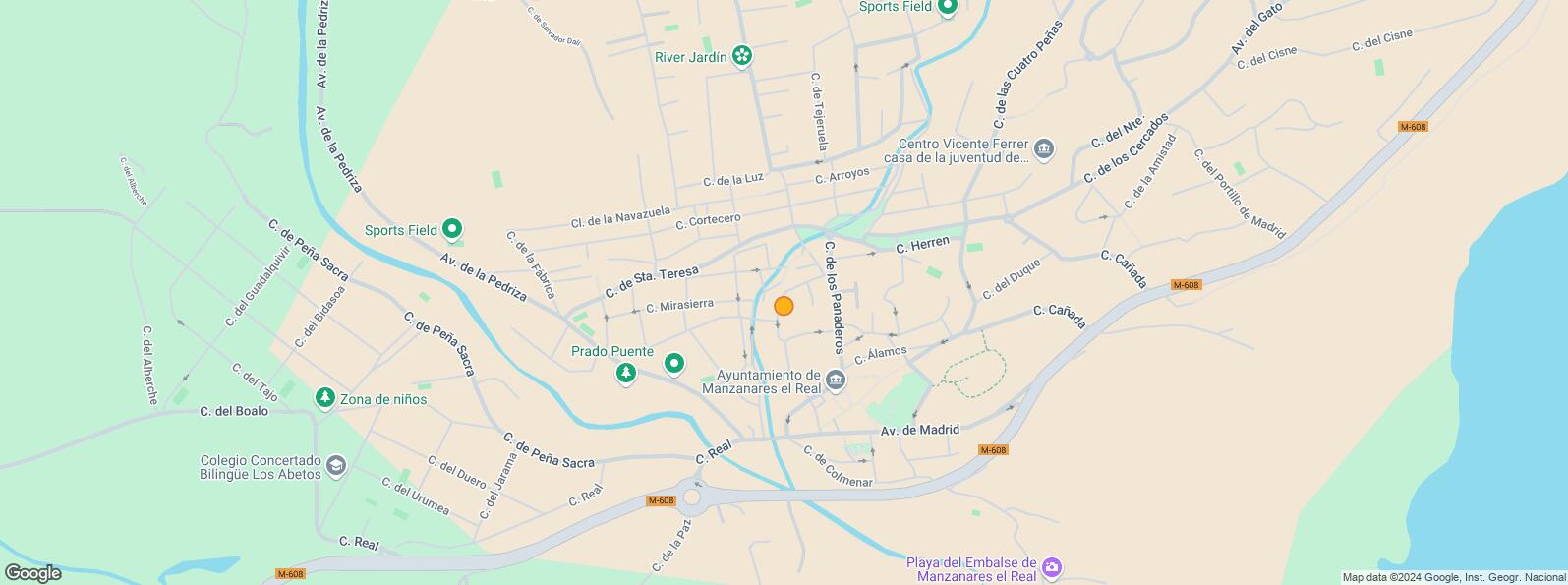 Location Map for Centro urbano, Manzanares el Real, Madrid, 28410