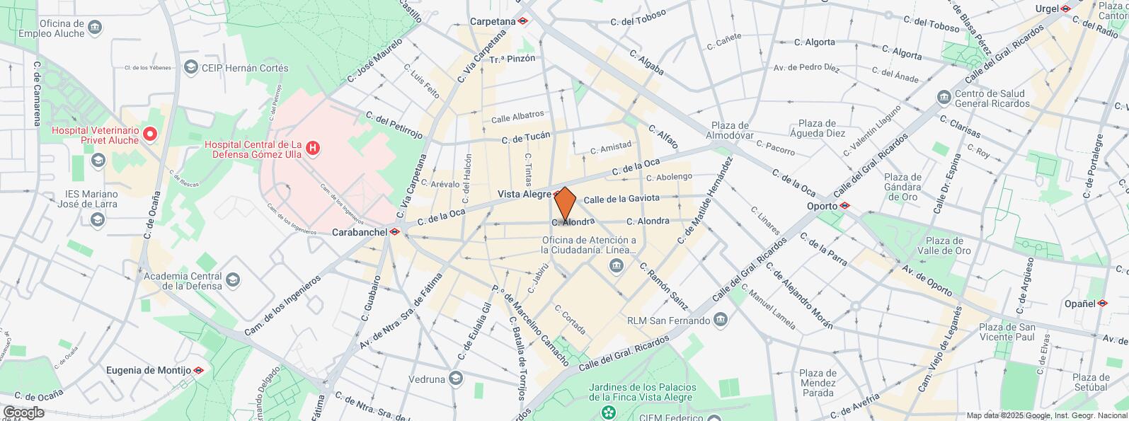 Mapa de Calle Alondra, 49, Carabanchel, Madrid, 28025