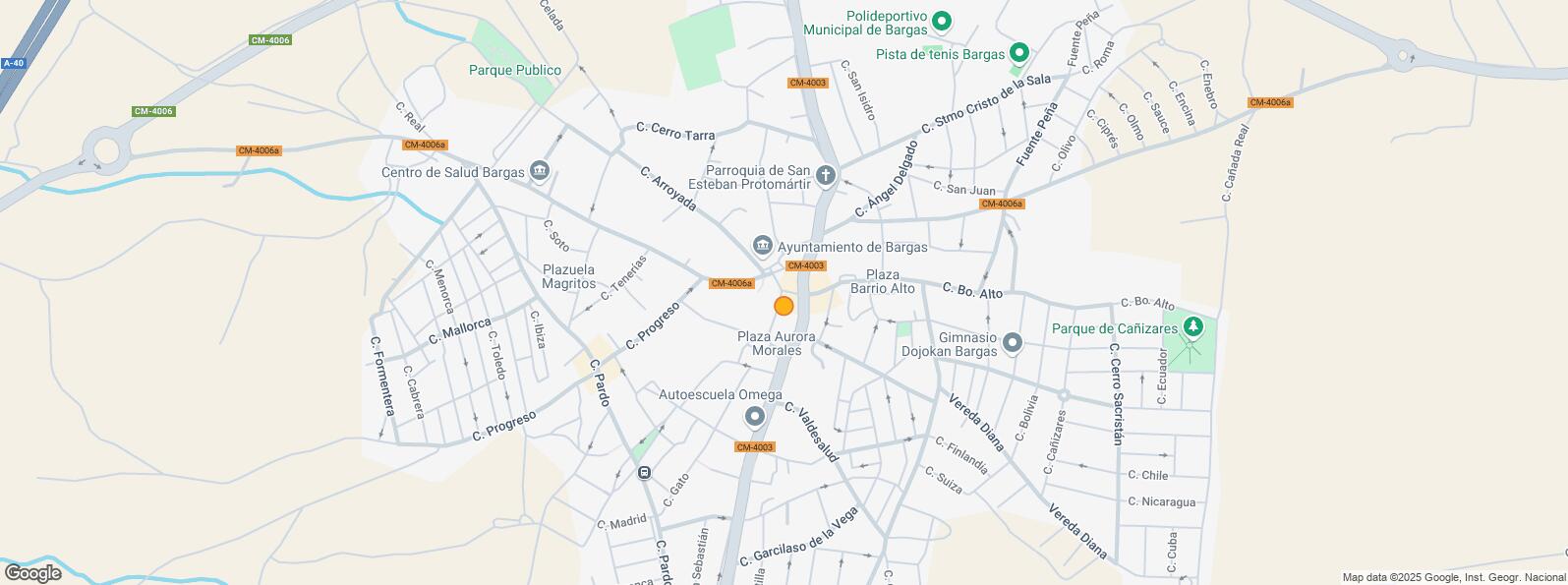 Location Map for Calle Santiago Fuente, Bargas, Toledo, 45593