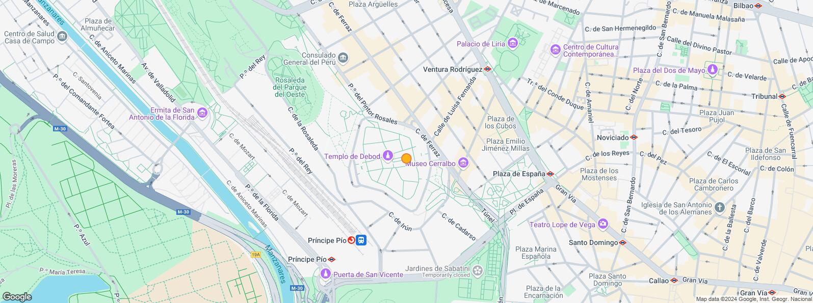 Mapa de Calle Rey Francisco, Moncloa - Aravaca, Madrid, 28008