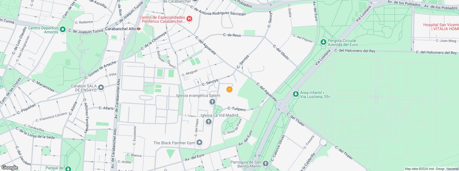 Mapa de Polígono Industrial El Aguacate, Carabanchel, Madrid, 28044