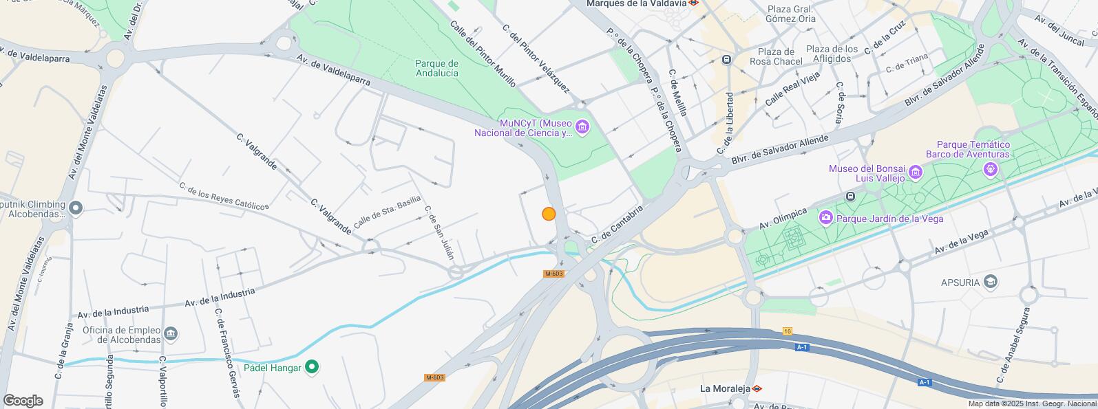 Location Map for Zona Valdelacasa, Alcobendas, Madrid, 28108