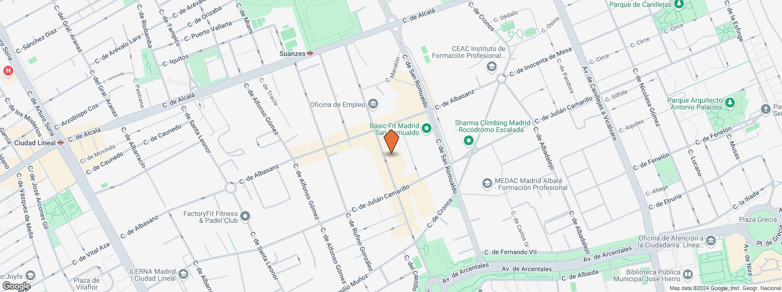 Mapa de Calle Miguel Yuste, 33, San Blas - Canillejas, Madrid, 28037