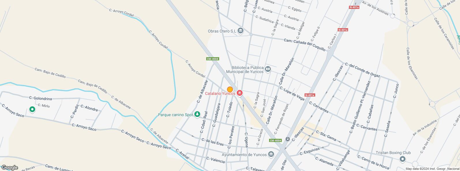 Location Map for Calle Ugena, Yuncos, Toledo, 45210