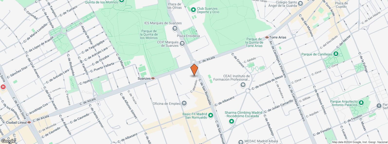 Mapa de Calle San Romualdo, 12-14, San Blas - Canillejas, Madrid, 28037