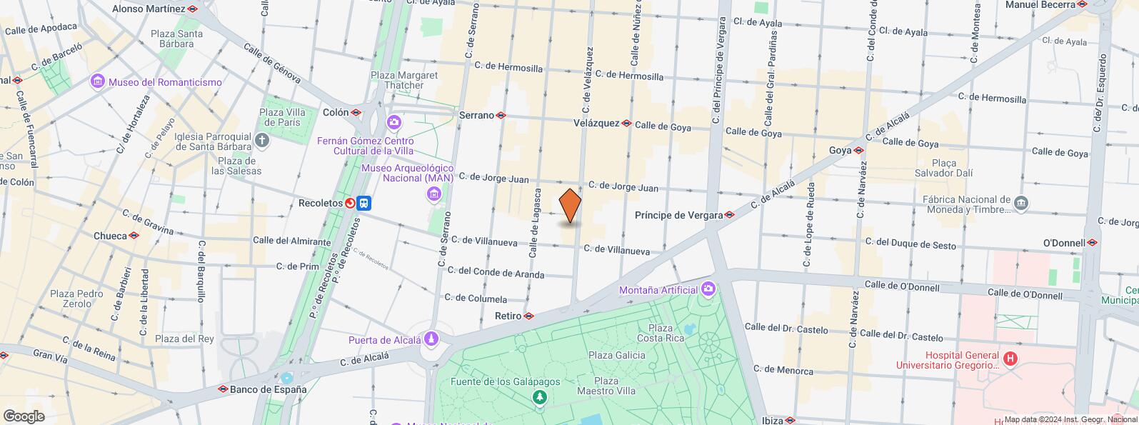 Mapa de Calle Velázquez, 15, Salamanca, Madrid, 28001