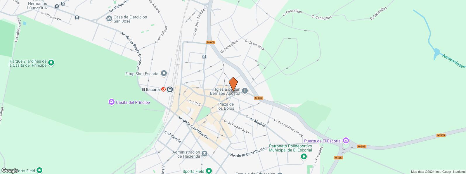 Location Map for Calle Iglesia, 11, El Escorial, Madrid, 28280