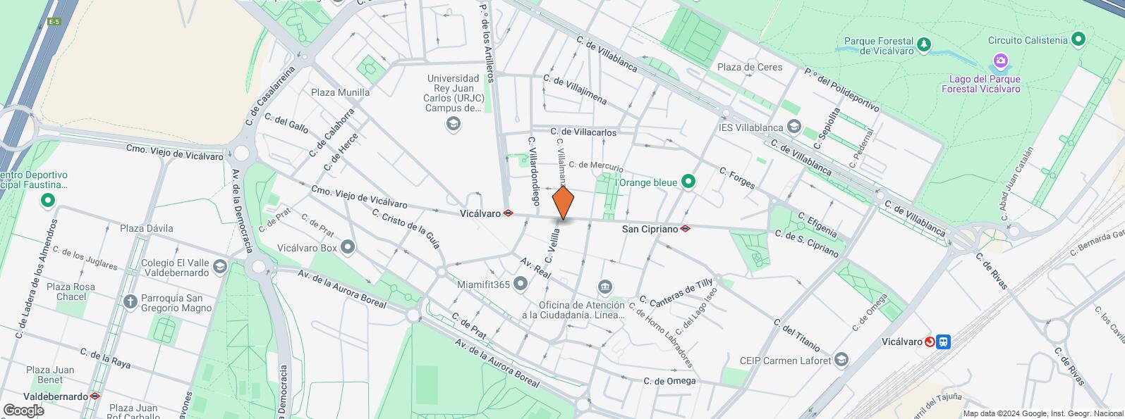 Mapa de Calle San Cipriano, 20, Vicálvaro, Madrid, 28032