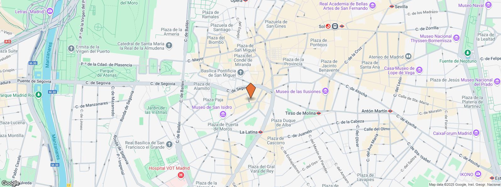 Location Map for Calle Almendro, 4, Centro, Madrid, 28005