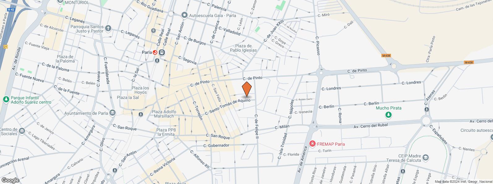 Location Map for Calle Santo Tomás de Aquino, 35, Parla, Madrid, 28980