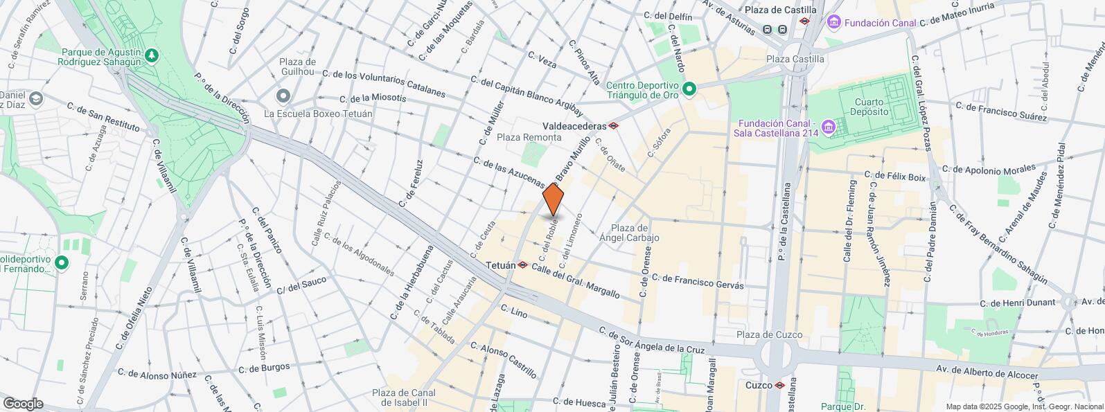 Location Map for Calle Bravo Murillo, 296 , Tetuán, Madrid, 28020