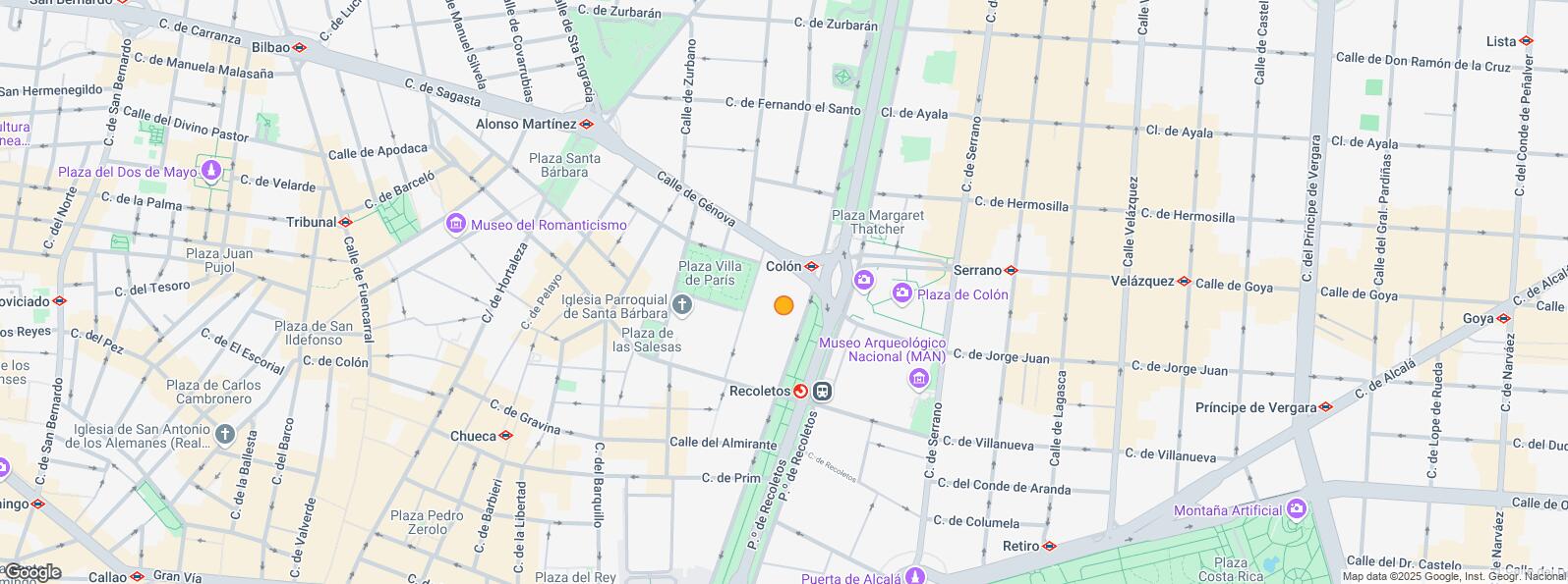 Location Map for Calle Marqués de la Ensenada, Centro, Madrid, 28004