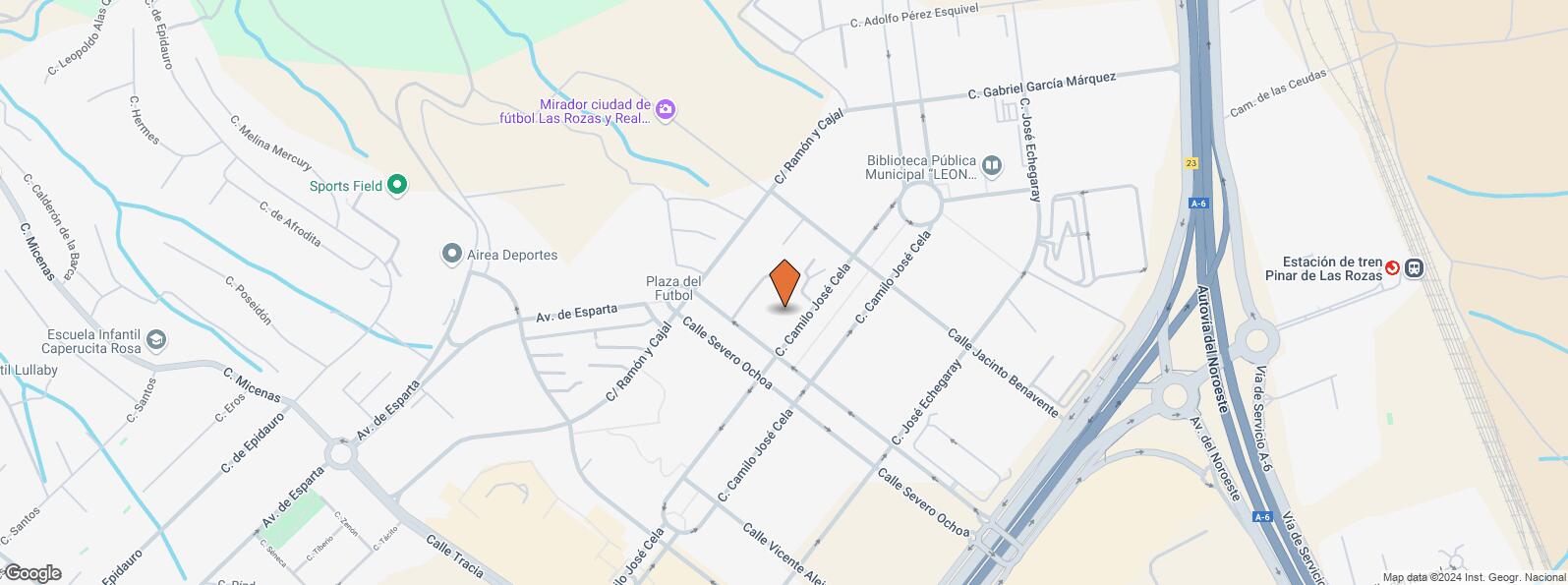 Mapa de Calle Camilo José Cela, 5, Las Rozas de Madrid, Madrid, 28230