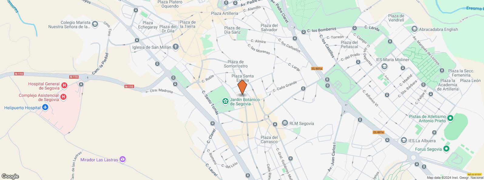 Location Map for Calle José Zorrilla, 8, Segovia, 40002