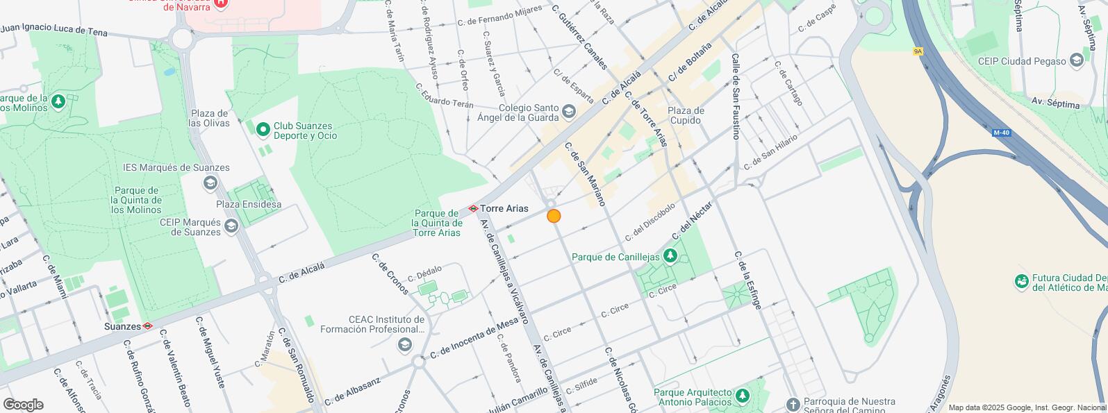 Location Map for Calle Nicolasa Gómez, San Blas - Canillejas, Madrid, 28022