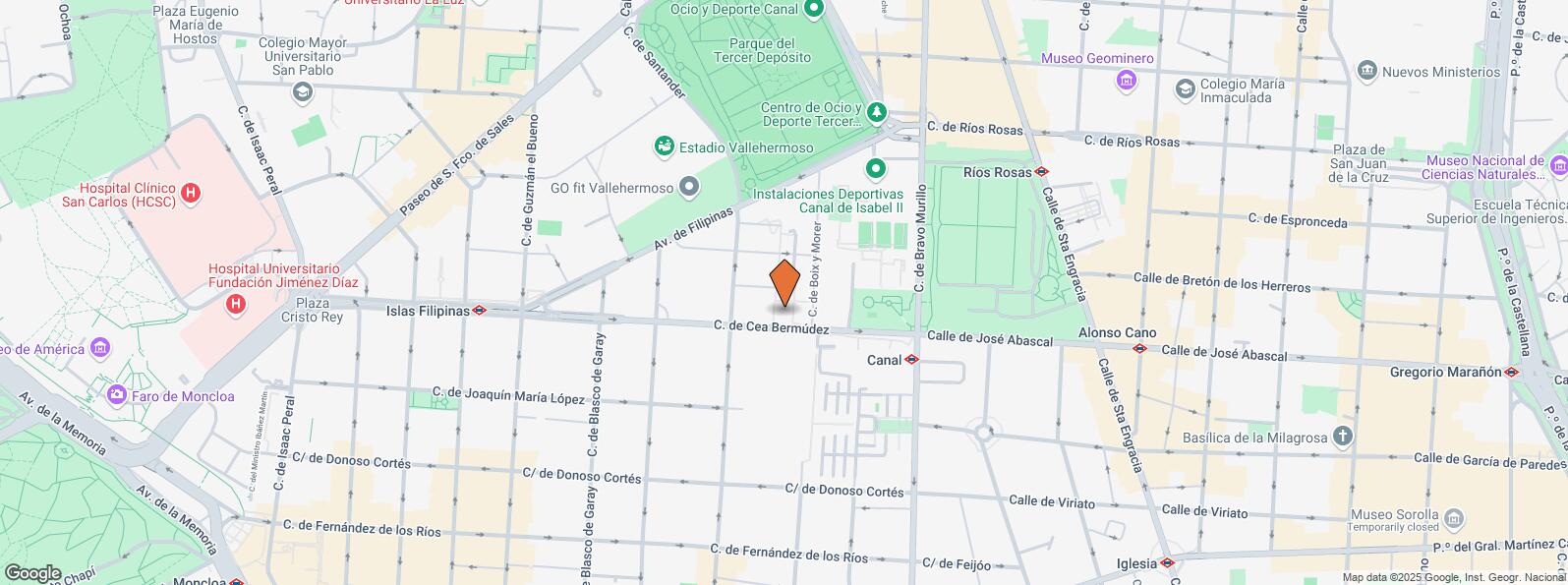 Location Map for Calle Cea Bermúdez, 10, Chamberí, Madrid, 28003