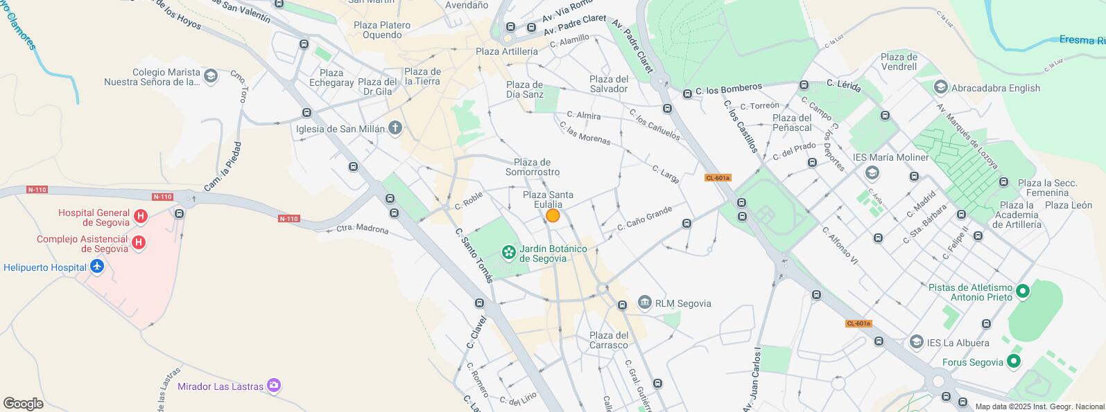 Location Map for Calle Perucho, Segovia, 40005