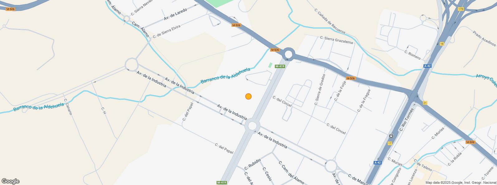 Mapa de Polígono Industrial Cantueña, Fuenlabrada, Madrid, 28947