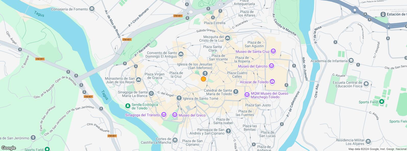 Location Map for Zona Cuevas de Hércules, Toledo, 45001