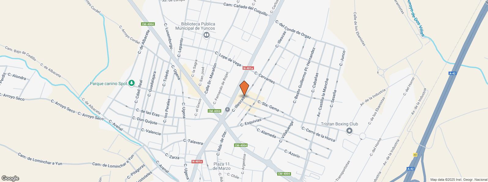 Location Map for Calle Illescas, 28, Yuncos, Toledo, 45210