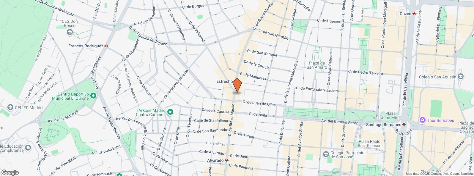 Location Map for Calle Bravo Murillo, 174, Tetuán, Madrid, 28020