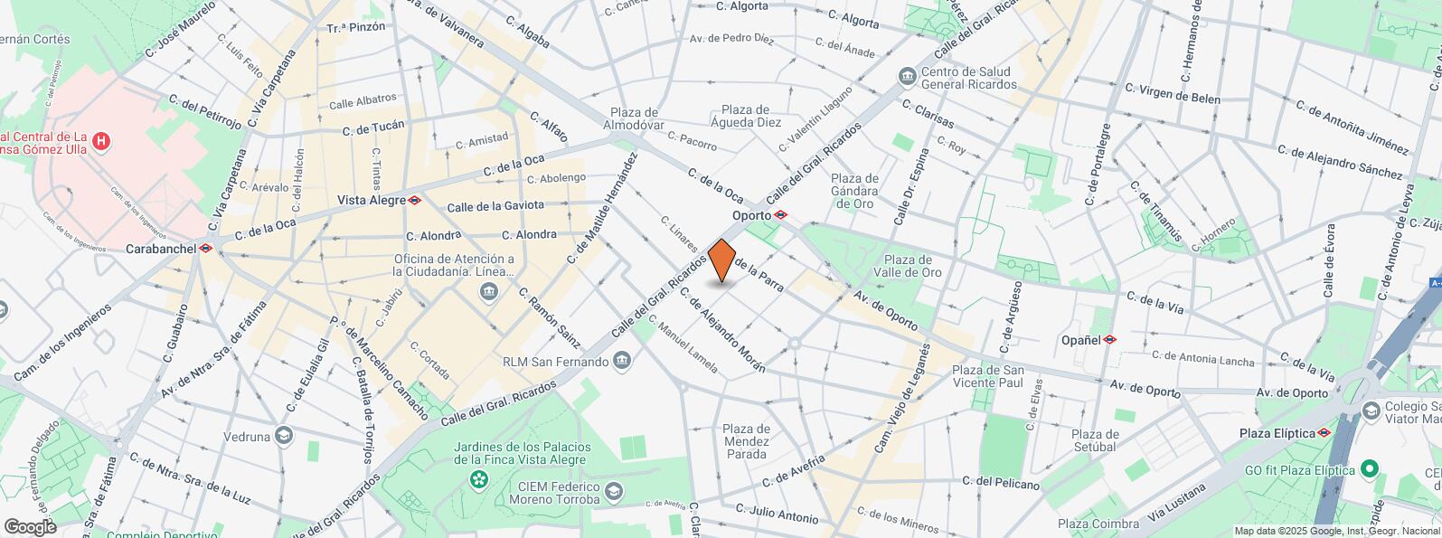 Location Map for Calle Juan Francisco, 12, Carabanchel, Madrid, 28025