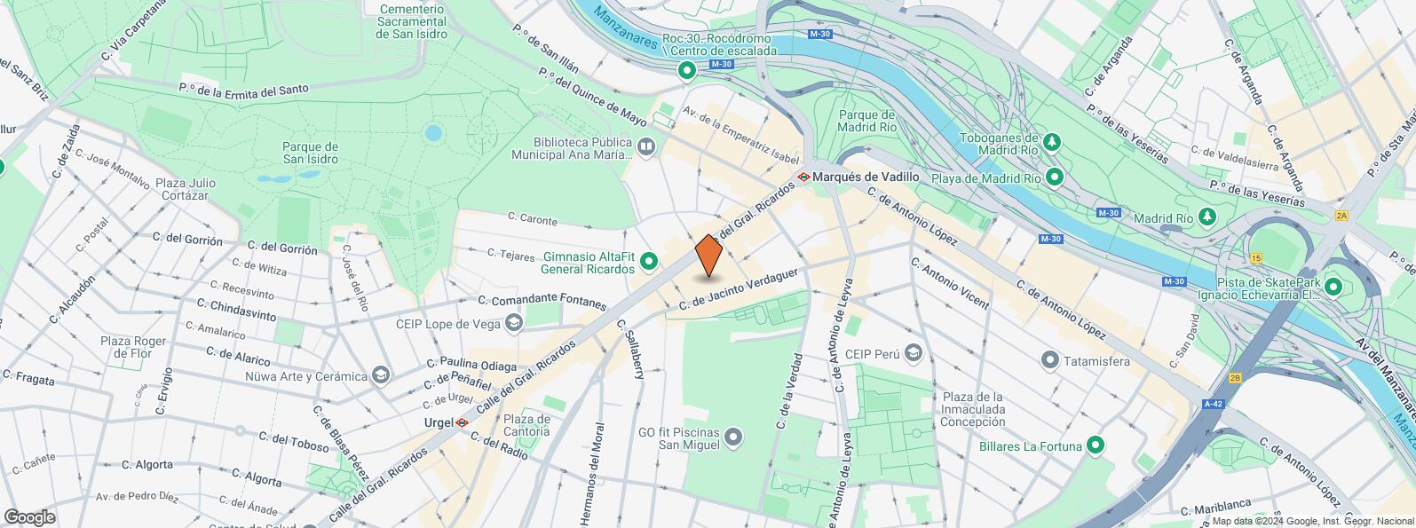 Mapa de Calle Jacinto Verdaguer, 34, Carabanchel, Madrid, 28019