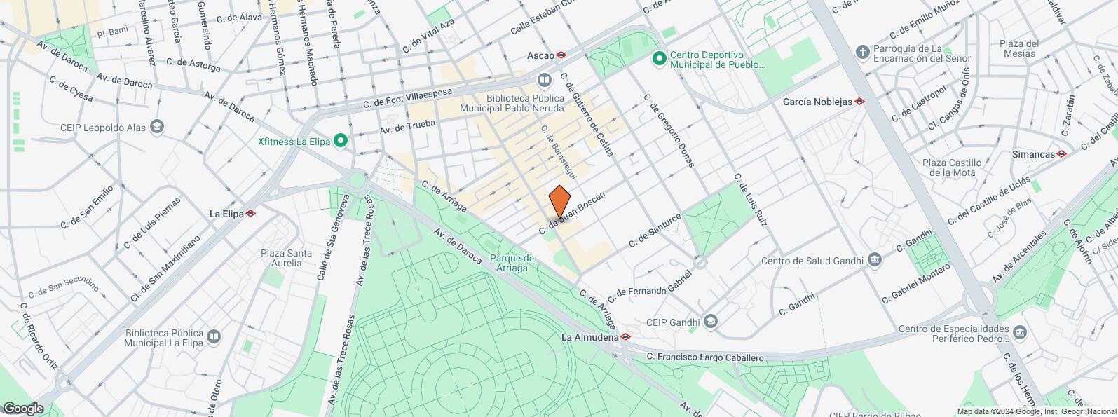 Mapa de Calle Ezequiel Solana, 111, Ciudad Lineal, Madrid, 28017