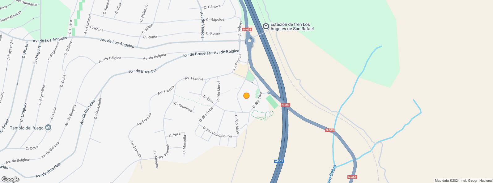 Mapa de Zona Los Ángeles de San Rafael, El Espinar, Segovia, 40424