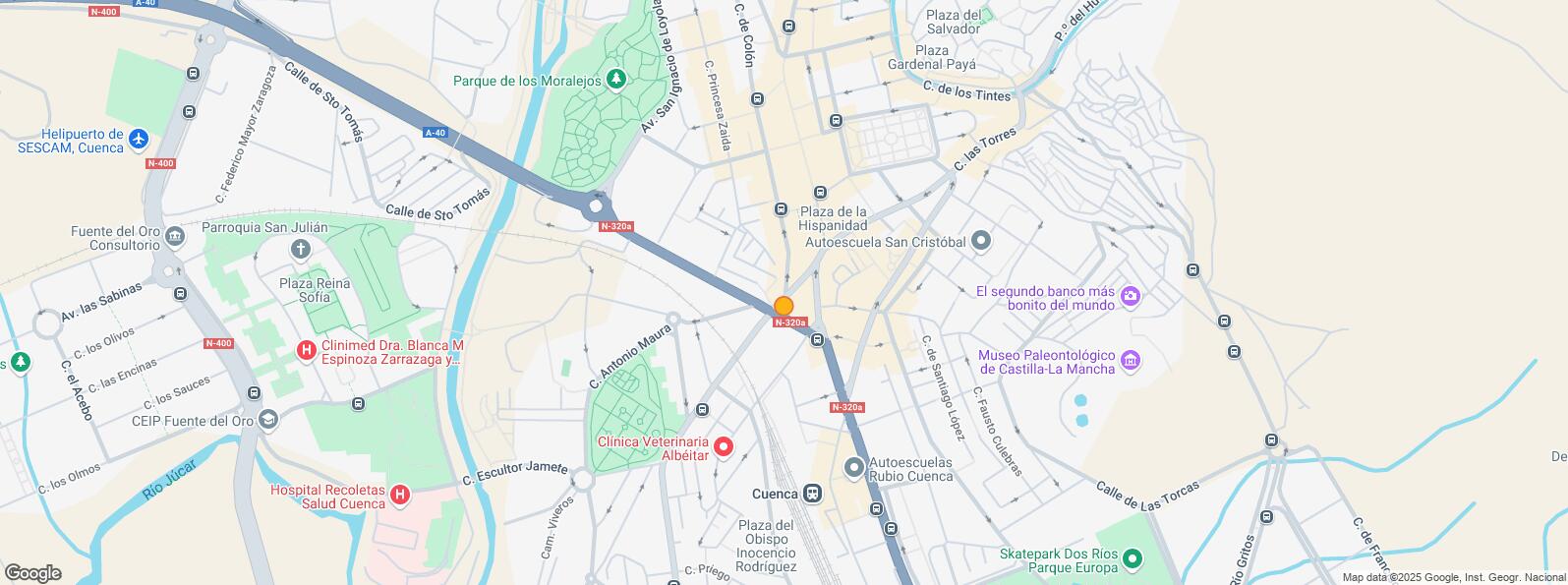 Mapa de Centro Comercial 4 Caminos, Cuenca, 16003