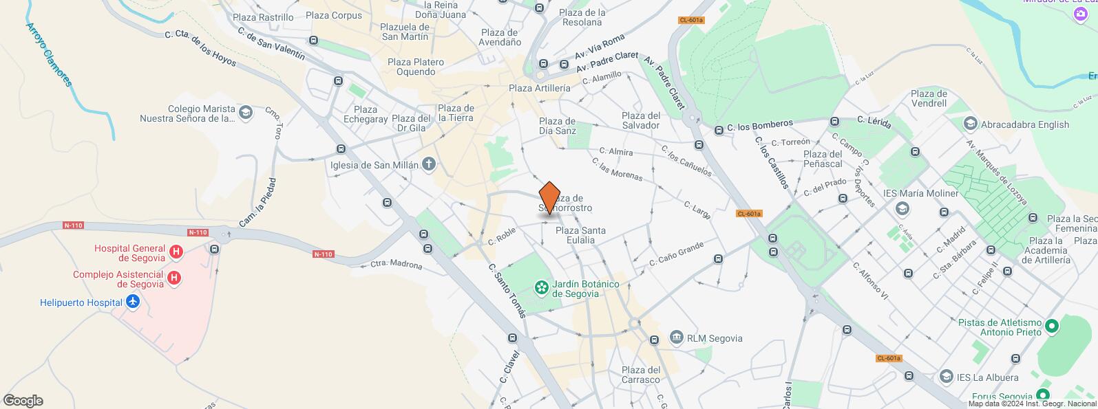 Location Map for Calle Roble, 6, Segovia, 40002