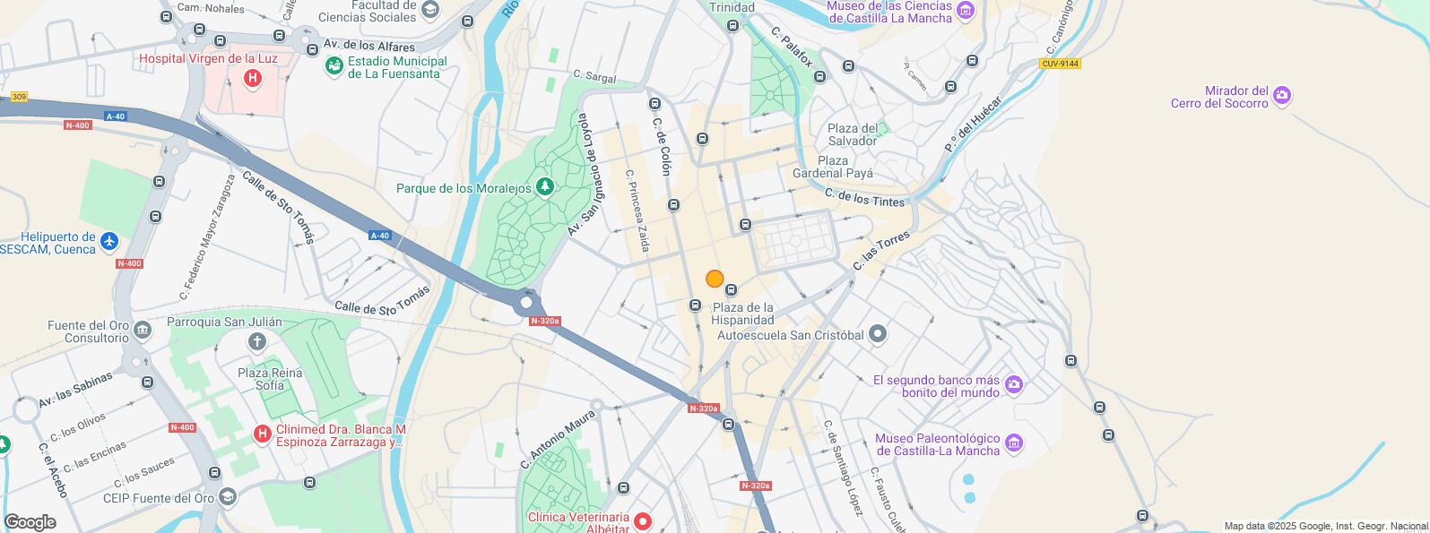 Mapa de Plaza Hispanidad, Cuenca, 16001