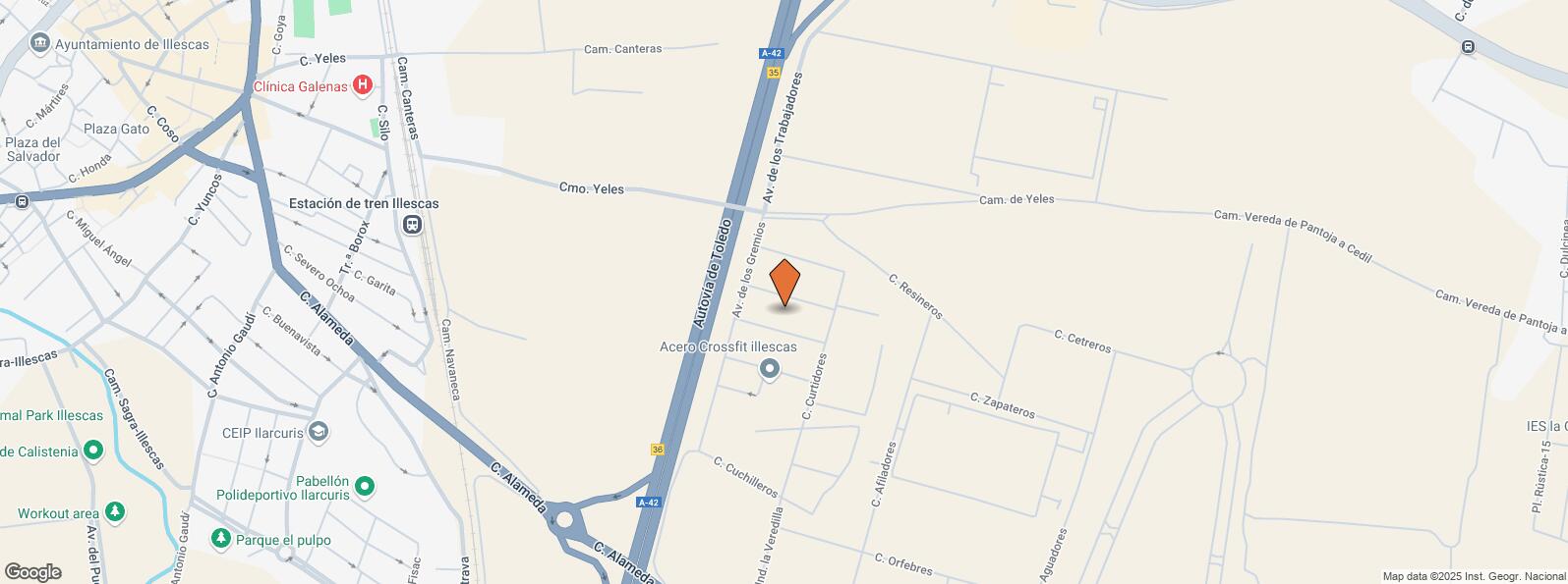 Location Map for Calle Curtidores, 32, Illescas, Toledo, 45200