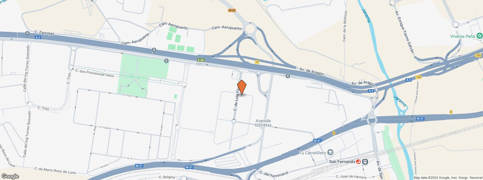 Location Map for Calle Lola Flores, 11, San Blas - Canillejas, Madrid, 28022