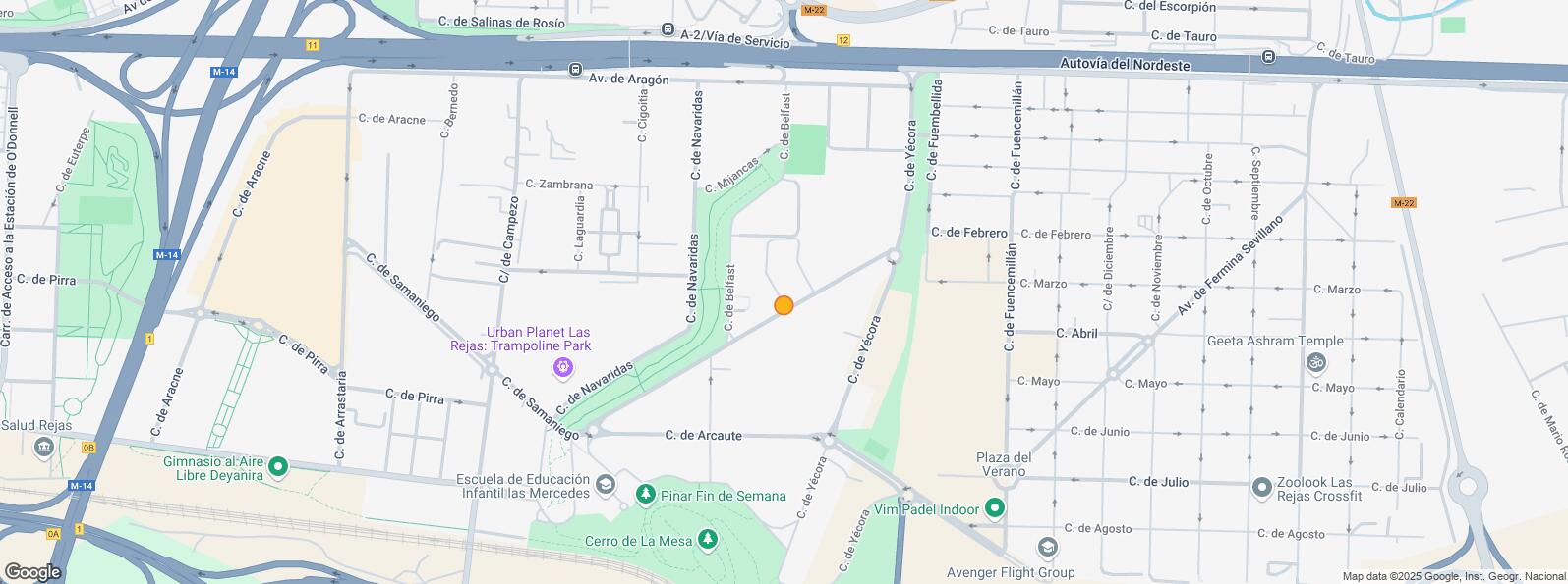 Mapa de Calle Nanclares Oca, San Blas - Canillejas, Madrid, 28022