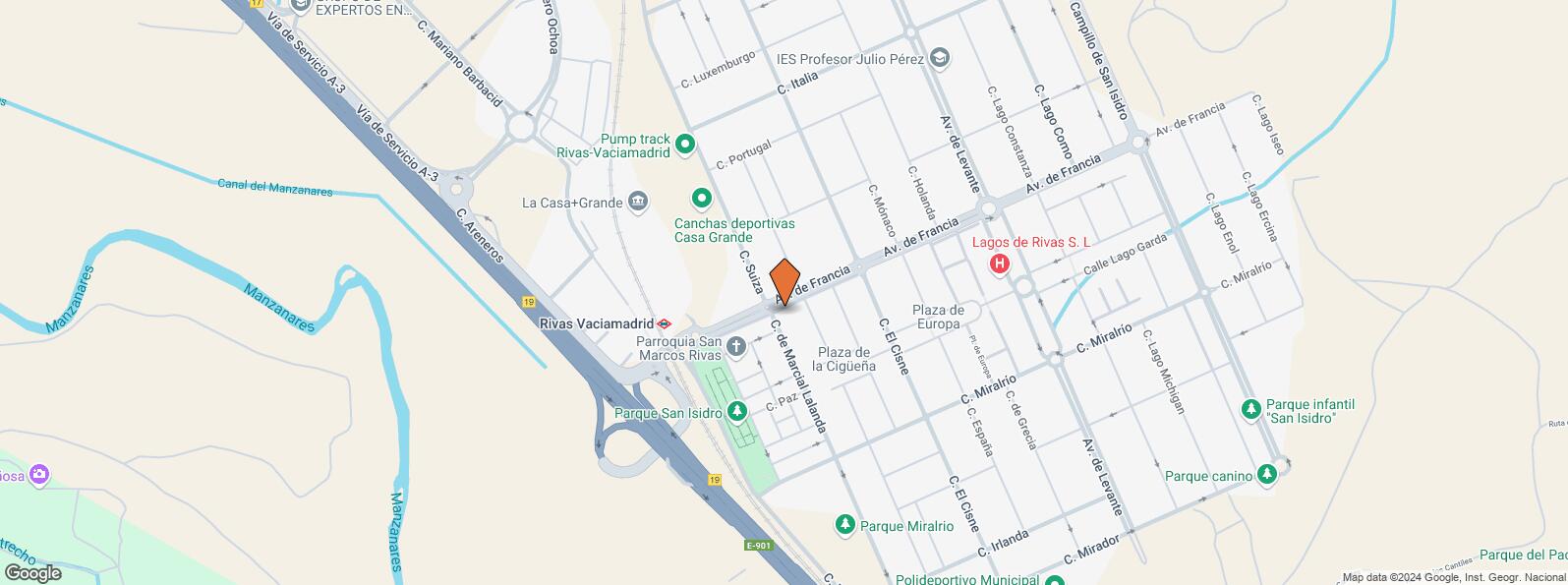 Location Map for Calle Marcial Lalanda, 3, Rivas-Vaciamadrid, Madrid, 28529