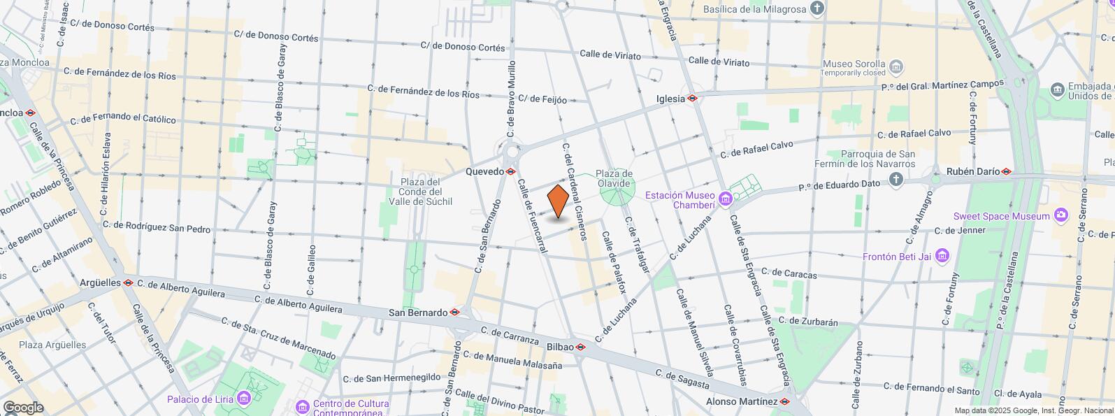 Location Map for Calle Olid, 5, Chamberí, Madrid, 28010