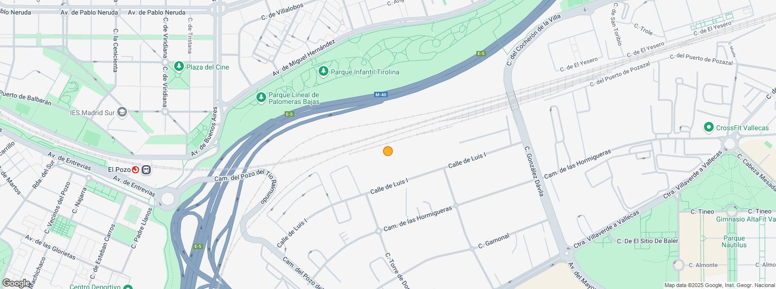 Location Map for Calle Luís I, Villa de Vallecas, Madrid, 28031