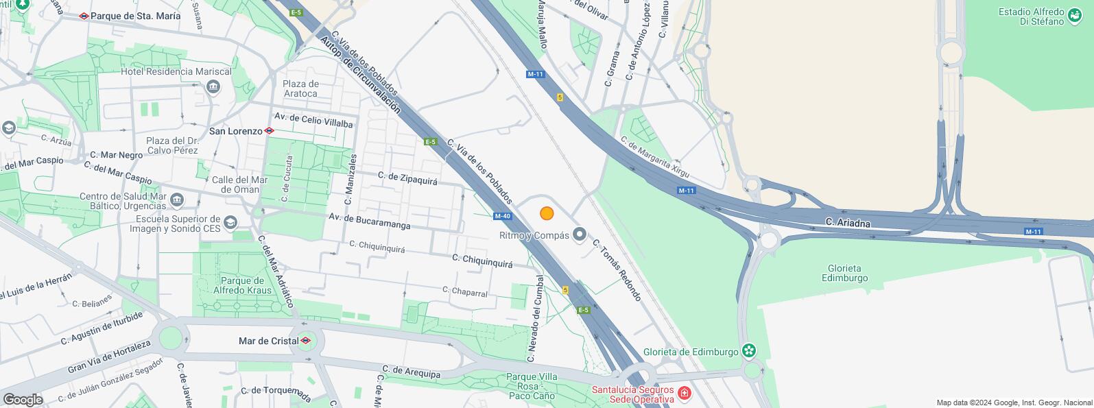 Mapa de Edificio Indubuilding Goico, Zona Hortaleza, Hortaleza, Madrid, 28033