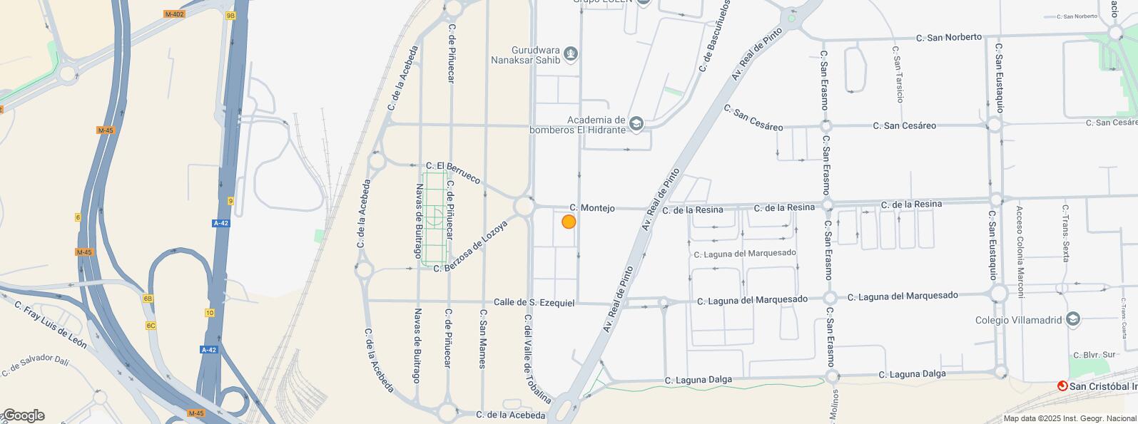 Mapa de Zona industrial Valle de Tobalina, Villaverde, Madrid, 28021