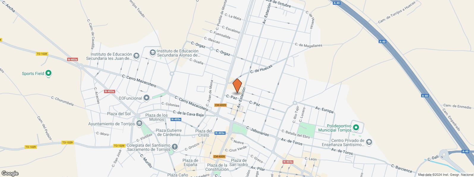 Location Map for Calle Paz, 11, Torrijos, Toledo, 45500