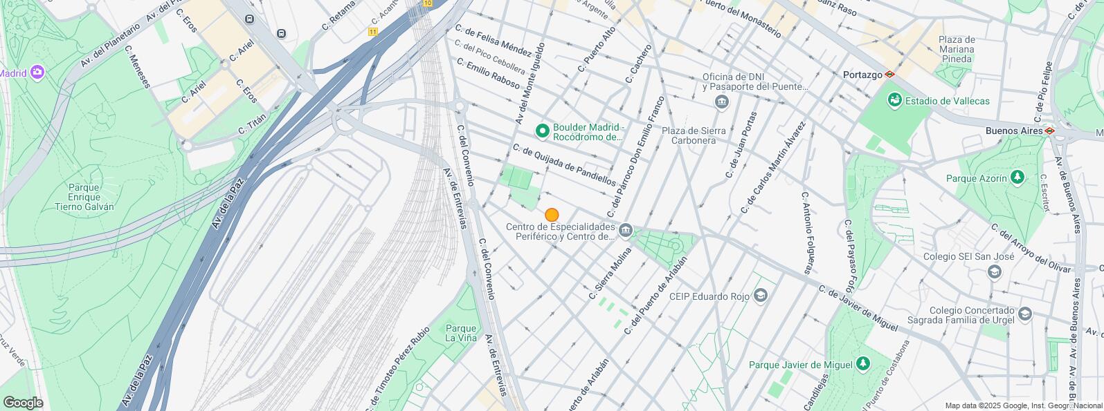 Mapa de Calle Francisco Laguna, Puente de Vallecas, Madrid, 28053