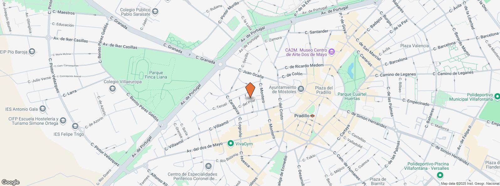 Location Map for Calle Pilar, 10, Móstoles, Madrid, 28934